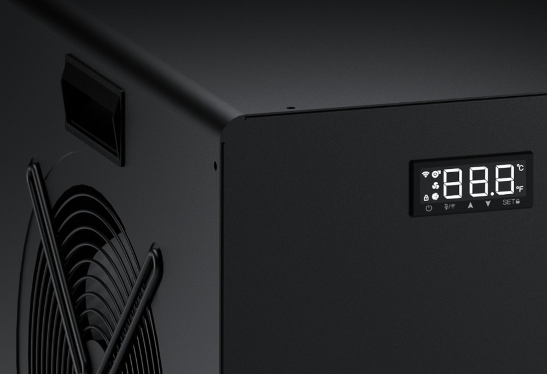 Peak Pro Eco chiller close-up view by Peak Sauna and Ice in Melbourne