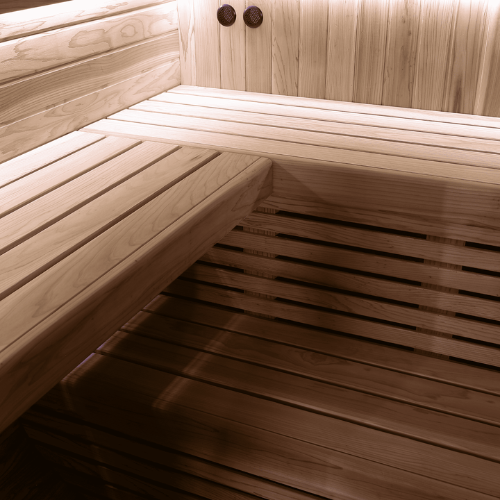 Peak Stirling Outdoor Traditional Sauna two tier benches