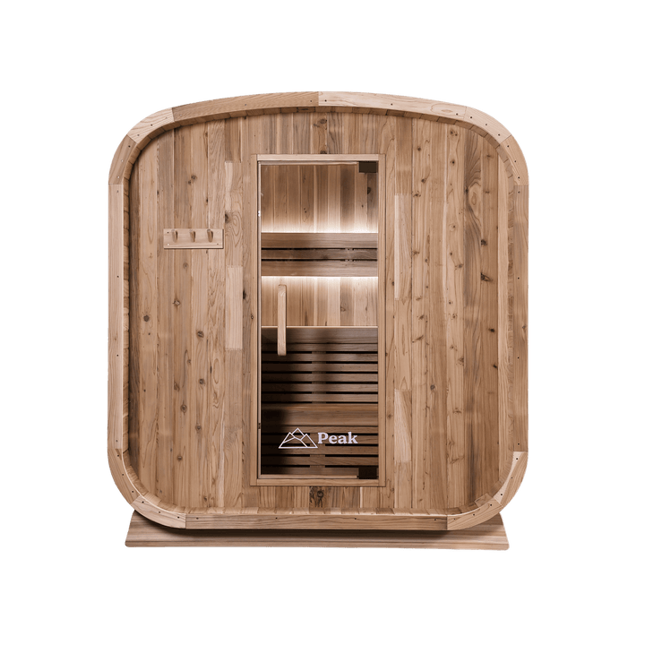 Peak Stirling Outdoor Traditional Sauna front view
