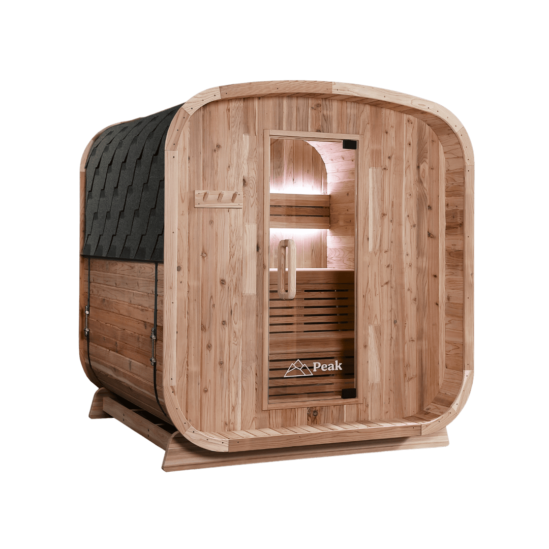 Peak Stirling Outdoor Traditional Sauna right side view