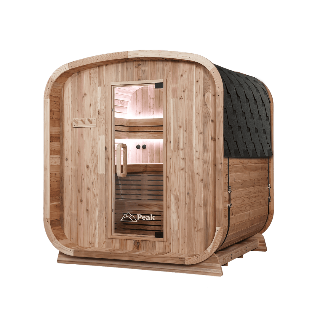 Peak Stirling Outdoor Traditional Sauna right side view