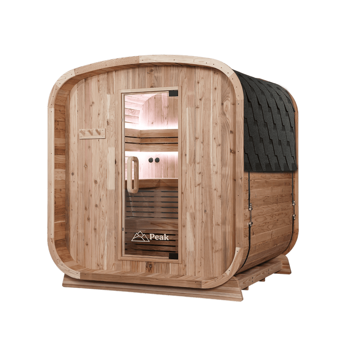 Peak Stirling Outdoor Traditional Sauna right side view