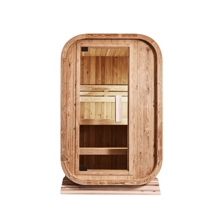 Peak Mini Stirling Outdoor Traditional Sauna front view