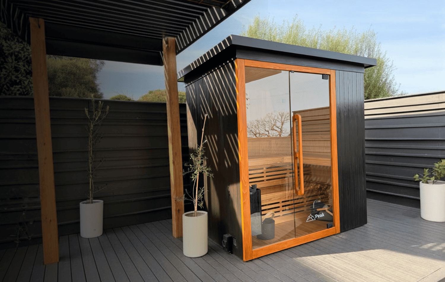 Peak Macedon cabin sauna installed in Mornington Peninsula garden